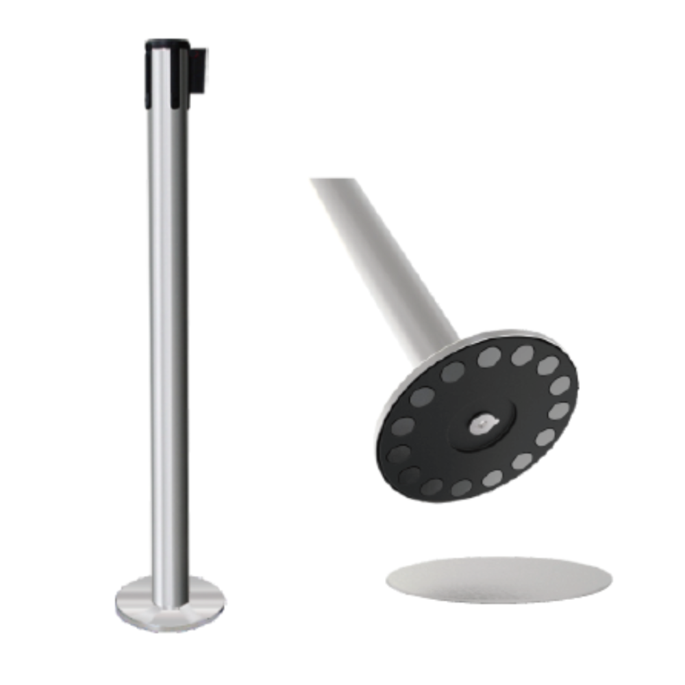 Słupek z taśmą 2,3m/3,6m Versatec FLOW Prime Magnetic