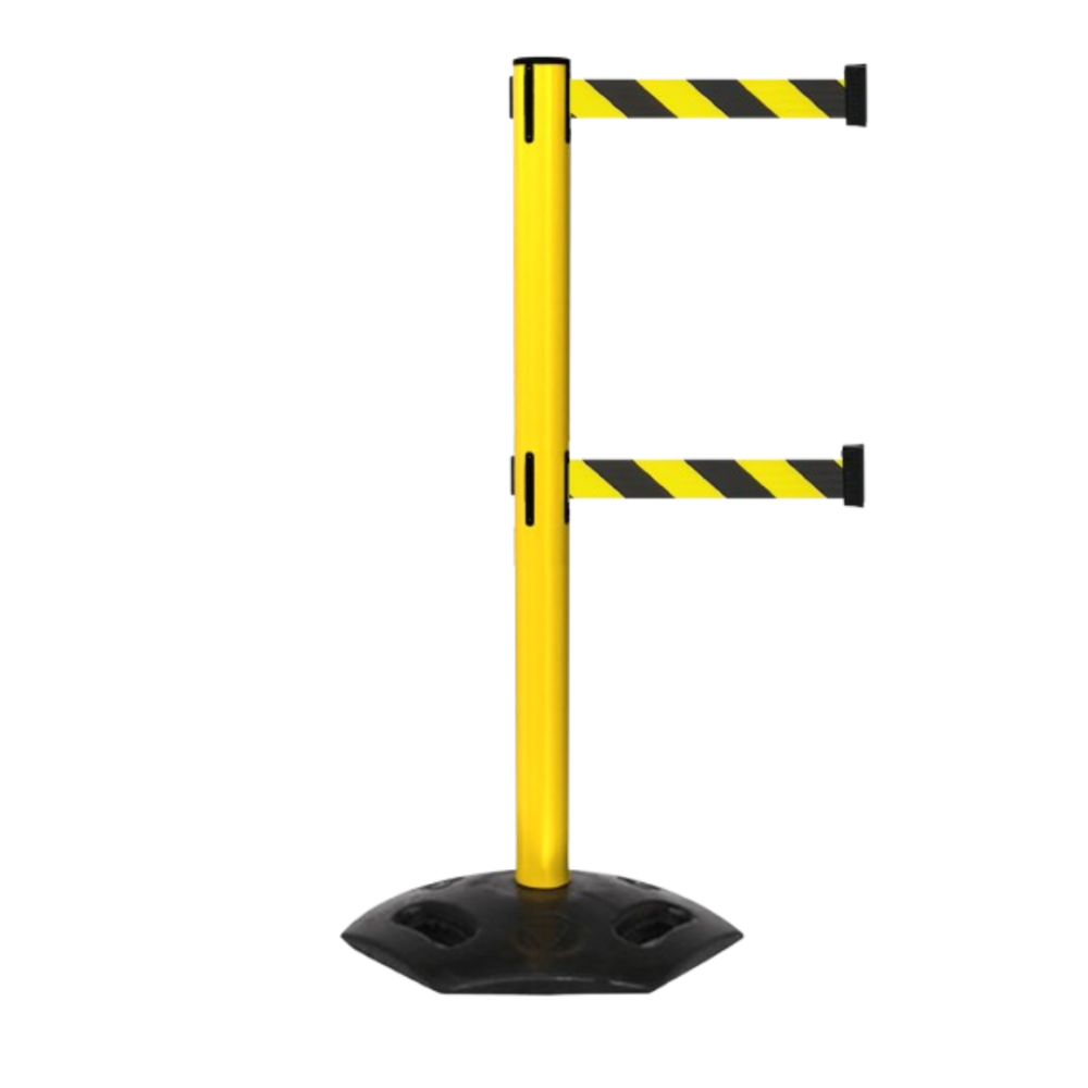 Słupek z taśmą 2 x 3,6m Versatec FLOW WorkSafe Dual