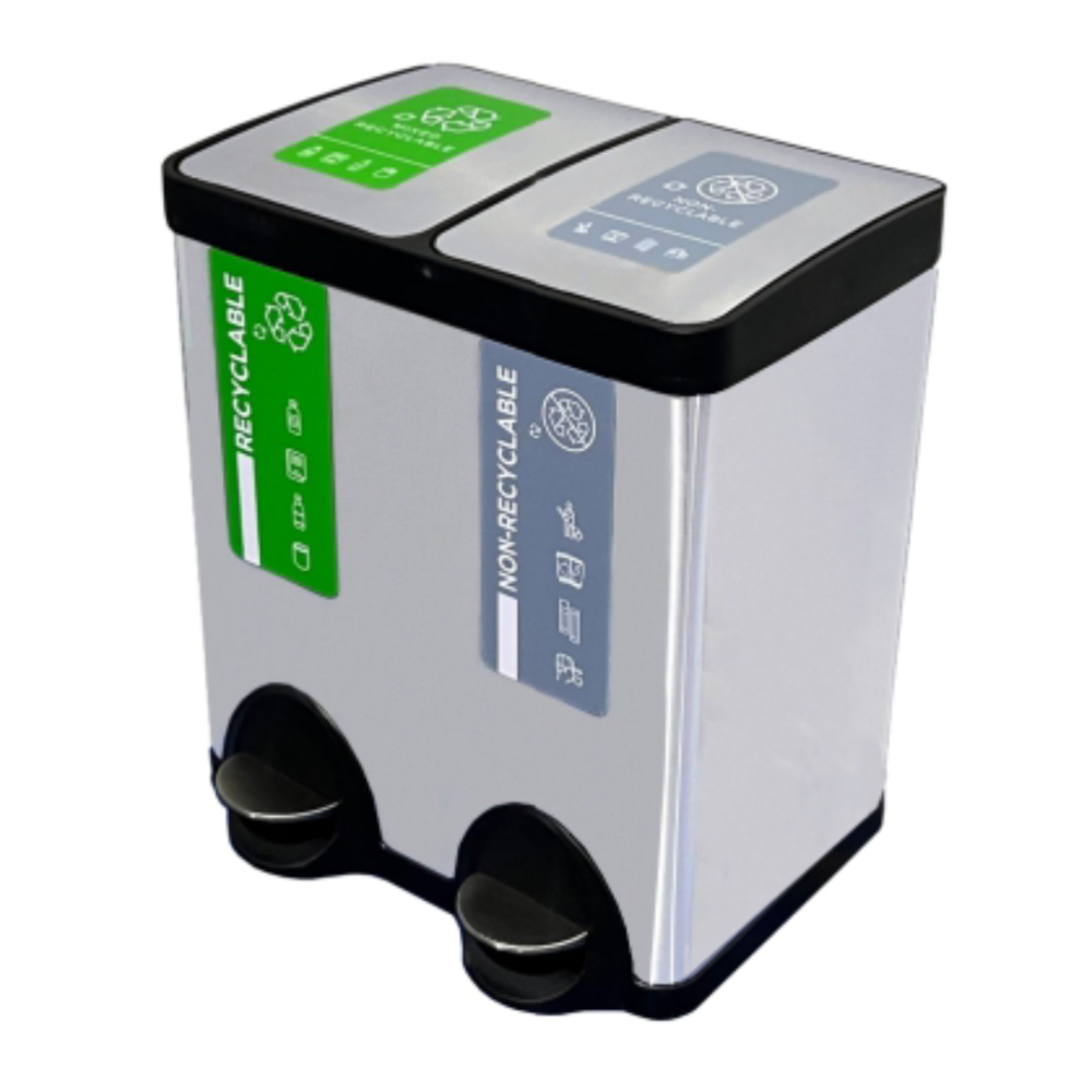 Kosz do segregacji odpadów 2x20L